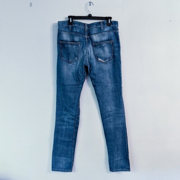 Current/Elliott The Super Slouchy Skinny Super Love Destroy with Paint Jeans 27 - Picture 5 of 13